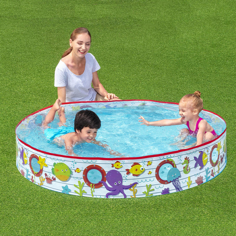 Inflatable Paddling Pool for Children Bestway Fish 152 x 25 cm