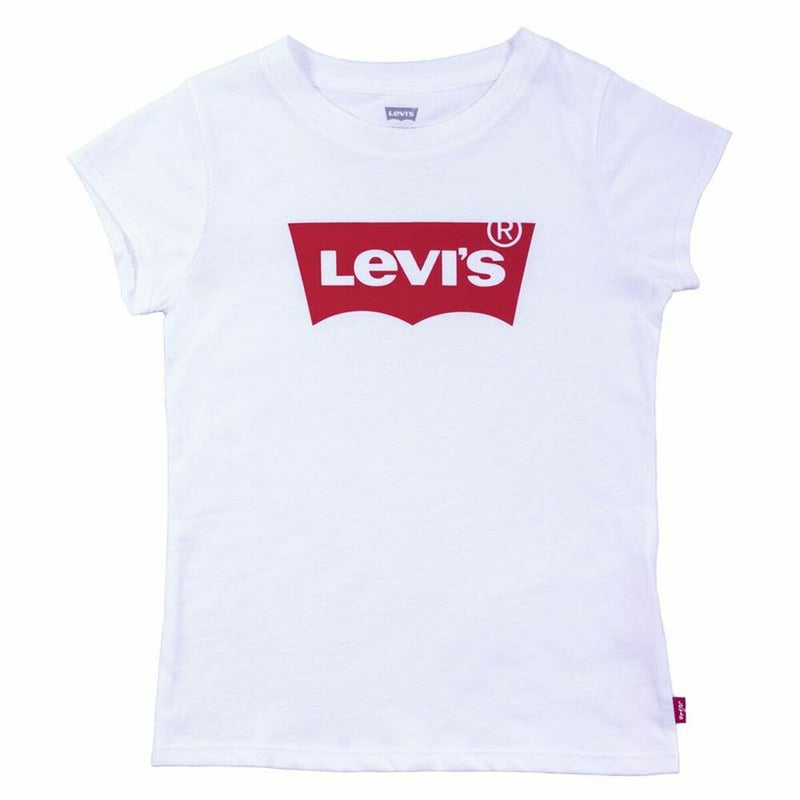 Tricou cu Mânecă Scurtă pentru Copii Levi's Batwing B Alb