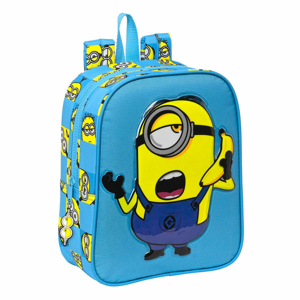 Ghiozdan Minions Minionstatic Albastru (22 x 27 x 10 cm) - www.beshop.ro